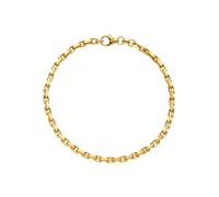 Goldarmband JOBO "Ankerarmband 3 mm", gelbgold 333, Armbänder, Damen, 21cm, Gelbgold 333, Goldarmband, 333 Gold diamantiert 21 cm (98217807-0) gelbgold 333