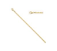 Goldarmband JOBO "Ankerarmband 3 mm", gelbgold 585, Armbänder, Damen, 21cm, Gelbgold 585, Goldarmband, 14 Karat 585 Gold diamantiert 21 cm (63707148-0) gelbgold 585