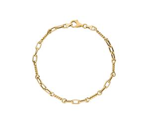 Goldarmband JOBO "Armband Fantasiearmband 4,1 mm 19 cm", gelbgold 333, Armbänder, Damen, 19cm, Gelbgold 333, Goldarmband, 333 Gold (98136758-0) gelbgold 333