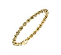 Goldarmband JOBO, gelb (gelbgold 585), Armbänder, Damen, 19cm, Gelbgold 585, Goldarmband, Kordelarmband 585 Gold 19 cm (70231320-0) gelbgold 585