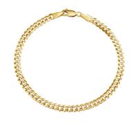 Goldarmband Panzerkette für Damen und Herren CURB 4,3 mm - Y variante 19 cm