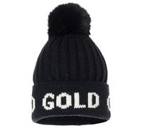Goldbergh - Wollmütze mit Bommel - Hodd Black/White für Damen aus Wolle - schwarz schwarz one size
