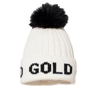 Goldbergh - Wollmütze mit Bommel - Hodd White/Black für Damen aus Wolle - Weiß Weiß one size