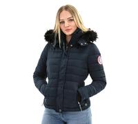 Golden Brands Selection Navahoo warme Damen Winter Jacke Parka Mantel Stepp Kurzjacke gefüttert B301, Blau, XXL
