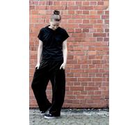 Golden Circle Clothing Bequeme Cordhose mit Gummibund Schwarz S/M