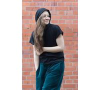 Golden Circle Clothing T-Shirt mit Kapuze aus Baumwolle (Bio) Schwarz S/M