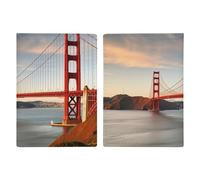 Golden Gate Bridge bedruckte Reisepasshülle, Reisepasshülle für Reisen, Reisepass, Kartenschutz, Brieftasche, RFID-blockierend, Leder-Kartenetui für Damen und Herren, Golden Gate Bridge, Golden Gate