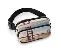 Golden Gate Bridge Gürteltasche mit verstellbarem Riemen, modische Hüfttasche für Outdoor-Sport, Wandern
