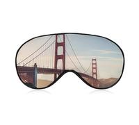 Golden Gate Bridge Schlafmaske für Damen und Herren, Seitenschläfer-Augenabdeckung mit verstellbarem Riemen, weich, atmungsaktiv, Verdunkelungsmaske, rutschfest, tiefer Schlaf, Reisezubehör