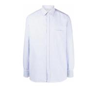 Golden Goose - Gestreiftes Baumwoll-Popeline-Hemd - - Shirts - Herren - Blau - XL