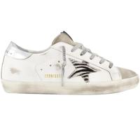 Golden Goose Low-Top Sneaker - Dames Super-Star Sneaker Wit/Zebra - Gr. 36 (EU) - in Weiß - für Damen