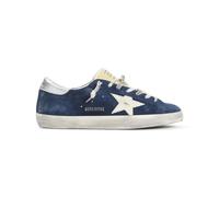 Golden Goose Low-Top Sneaker - Navy Blue Suede Sneakers With Silver Metallic Heel - Gr. 45 (EU) - in Blau - für Damen