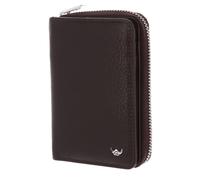 Golden Head Capri RFID Protect Zipped Billfold Coin Wallet Darkbrown