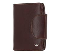 Golden Head Leder Geldbörse Colorado RFID Protect Kombischeintasche mit Riegel 1439 Tabacco braun