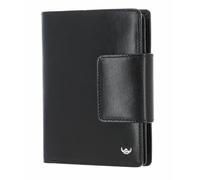 Golden Head Colorado RFID Protect Billfold Coin Wallet with Snap Closure Black