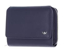 Golden Head Leder Geldbörse Madrid RFID Protect Zipped Billfold Coin Wallet Blue dunkelblau