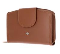 Golden Head Leder Geldbörse Polo RFID Protect Damenbörse mit RV 3319 Cognac braun