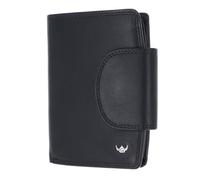 Golden Head Leder Geldbörse Polo RFID Protect Kombischeintasche mit Riegel 1439 Schwarz