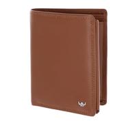 Golden Head Leder Geldbörse Polo RFID Protect Kombischeintasche mit Riegel 1458 Cognac braun