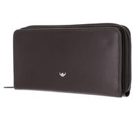 Golden Head Leder Geldbörse Polo RFID Protect RV-Damenbörse 2803 Dunkelbraun
