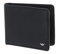 Golden Head Geldbörse Polo Leder RFID Protect 12 cm Schwarz