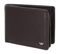 Golden Head Leder Geldbörse Polo RFID Protect Scheintasche mit Geheimfach 1159 Dunkelbraun