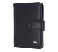 Golden Head Leder Polo RFID Protect Kartenetui mit Riegel 4516 Schwarz
