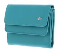 Golden Head Madrid RFID Protect Billfold Coin Wallet With Front Flap Snap Closure Turquoise