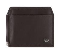 Golden Head Leder Geldklammer Polo 1923 – RFID-Schutz, Clip-Scheintasche Dunkelbraun