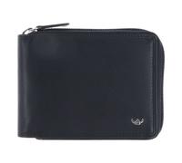 Golden Head Polo Geldbörse RFID Schutz Leder 12.5 cm schwarz