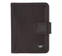 Golden Head Polo Kreditkartenetui RFID Schutz Leder 8 cm braun