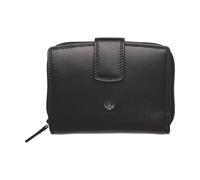 Golden Head Geldbörse Polo 1438 – Leder, RFID Protect, Kombischeintasche mit Riegel – Schwarz