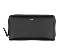 Golden Head Polo Zip Around Wallet Black