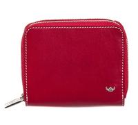 Golden Head Venezia Zipped Billfold Coin Wallet Sectioned Coin Pocket with Zipper Red