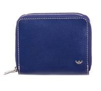 Golden Head Venezia Zipped Billfold Coin Wallet Sectioned Coin Pocket with Zipper Blue