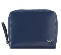 Golden Head Venezia Zipped Billfold Coin Wallet Sectioned Coin Pocket with Zipper Blue