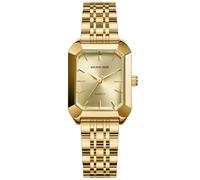 GOLDEN HOUR Damenuhr Gold Rechteckige Armbanduhr aus Edelstahl & Wasserdicht Elegante Damenuhren als Geschenk für Damen Frauen Mama Freundin zum Jahrestag Valentinstag Geburtstag