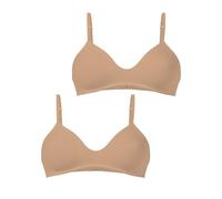 Golden Lady Damen Reggiseno Cotone Conf. 2 Pz, Naturale, Tg3-M BH, Natur, M (2er Pack)