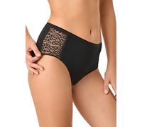 GOLDEN LADY Midi-Slip aus Spitze aus Baumwolle, Schwarz, S für Damen