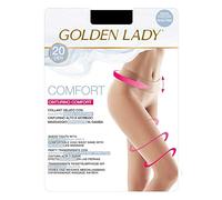 Golden Lady Nahtlose Strumpfhose, 20 den, Schwarz/Beige, Schwarz, M