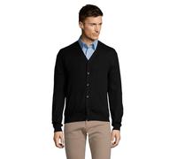 Golden Men V-Neck Knitted Cardigan - Farbe: Black - Größe: XXL