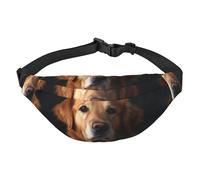 Golden Retriever Bauchtasche für Herren und Damen, modische Hüfttasche, überall Crossbody-Tasche, Geldbörse, Hüfttasche mit verstellbarem Riemen, wasserdichte Brusttasche für Reisen, Wandern, Sport,