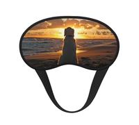 Golden Retriever bei Sonnenuntergang,Vollständige Augenabdeckungen, lichtundurchlässige Schlafmasken, Verdunkelungs-Augenschützer