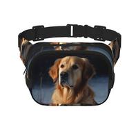 Golden Retriever Gürteltasche, verstellbare Umhängetasche, große Hüfttasche, Reisegürteltasche, Unisex, Bauchtasche
