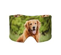 Golden Retriever Hund, Vollständige Augenabdeckungen, lichtblockierende Augenmaske, Schlafaugen- und Ohrenschützer