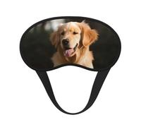 Golden Retriever Hunde-Schlafmaske für Seitenschläfer, Verdunkelungs-Augenmaske für Damen und Herren, Nulldruck-Schlafmasken, weiche, atmungsaktive Augenabdeckung, bequeme Augenbinde, Lidschatten für