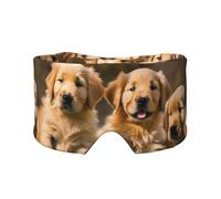 Golden Retriever Schlafmaske für Hunde, Welpen, Haustiere, weich, hautfreundlich, Augenabdeckungen, lichtblockierende Schlafmaske für Reisen, Yoga, Nickerchen