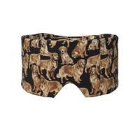 Golden Retriever, Vollständige Augenabdeckungen, lichtblockierende Augenmaske, Schlafaugen- und Ohrenschützer