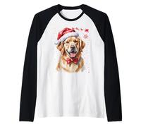 Golden Retriever Weihnachtspullover Frauen Idee für Weihnachten Raglan