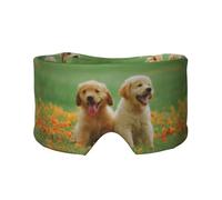Golden Retriever Welpe, Vollständige Augenabdeckungen, lichtblockierende Augenmaske, Schlafaugen- und Ohrenschützer